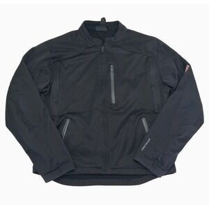 First Gear TPG Jacket Mens XL Black Softshell Full Zip Motorcycle Riding